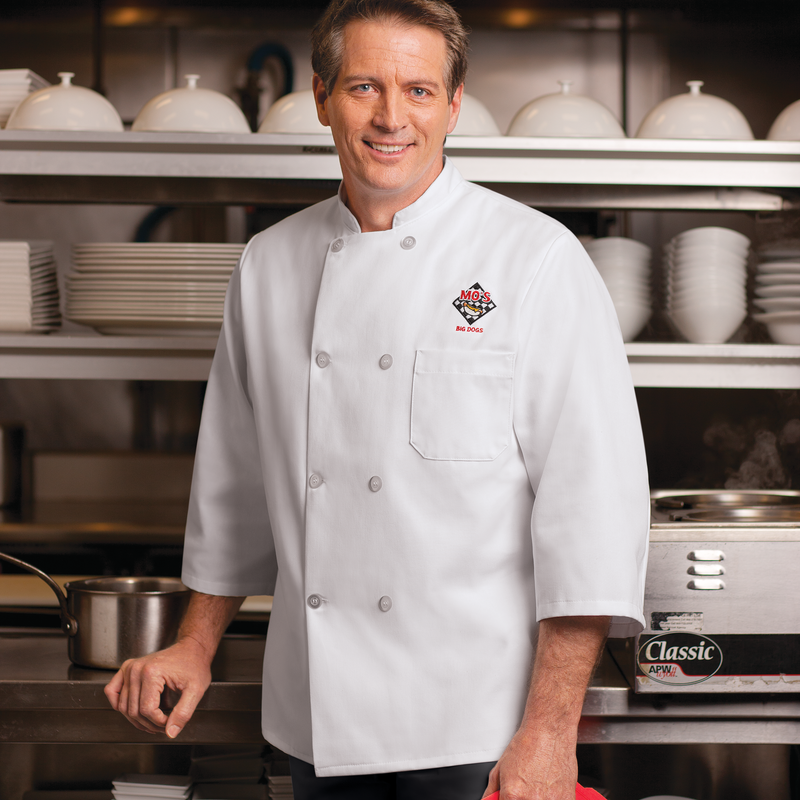 ¾ Sleeve Chef Coat image number 3