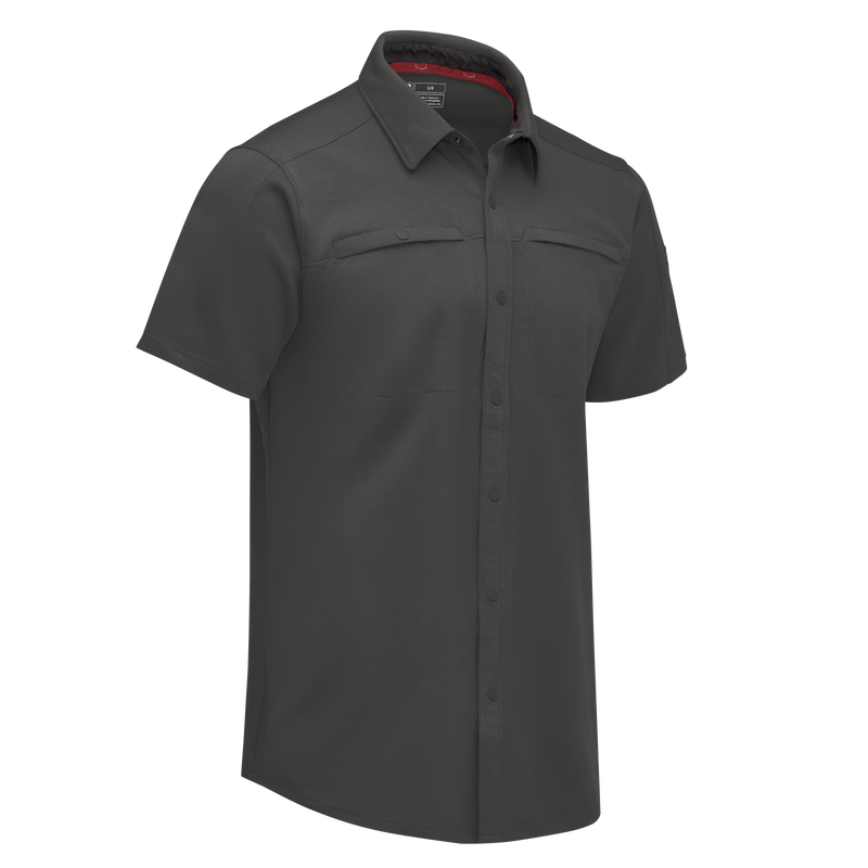 Men's Snap Front Jersey Short Sleeve Work Shirt image number 11
