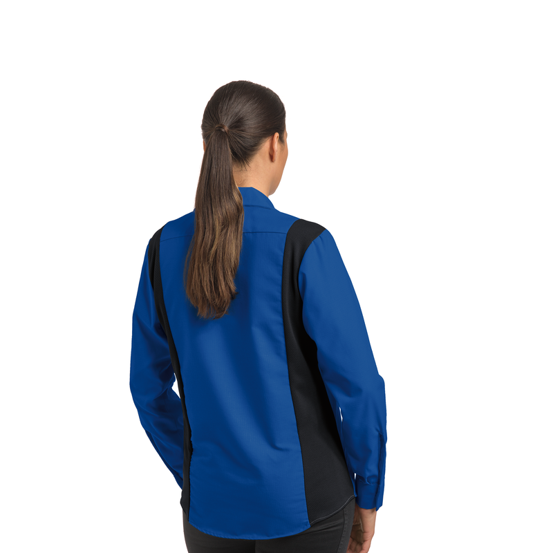 Women's Long Sleeve Performance Plus Shop Shirt with OilBlok Technology image number 4
