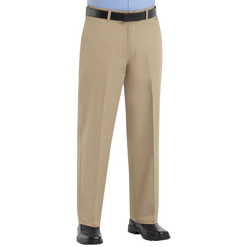 Men's Plain Front Cotton Pant image number 3
