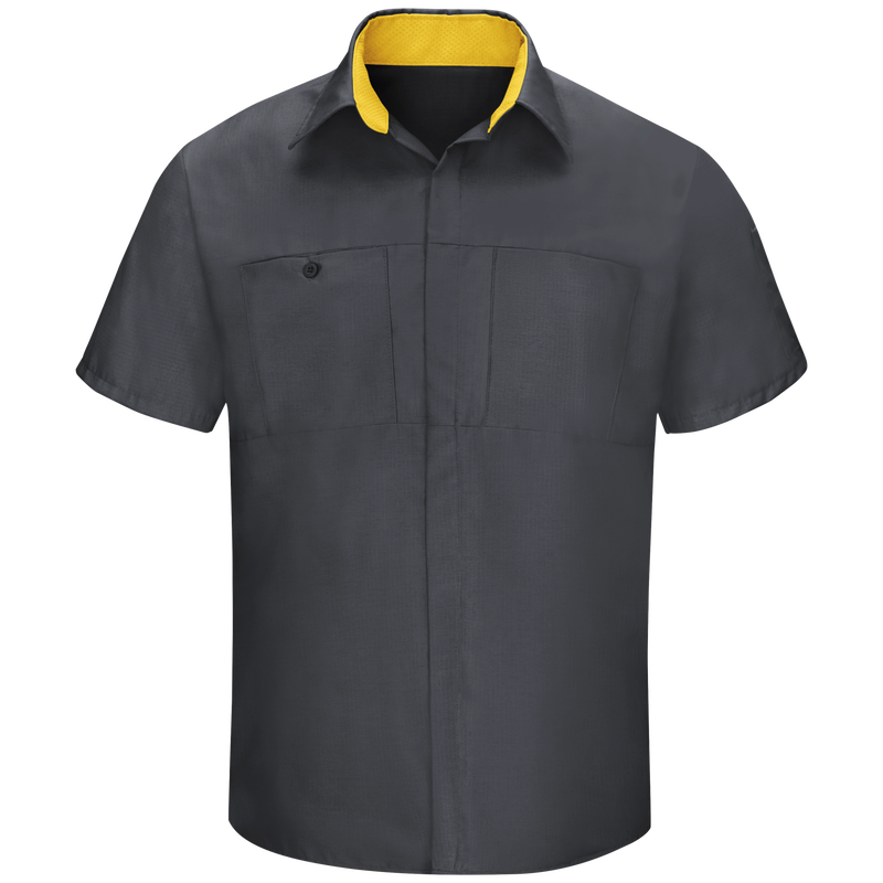 Men's Short Sleeve Performance Plus Shop Shirt With Oilblok Technology image number 1