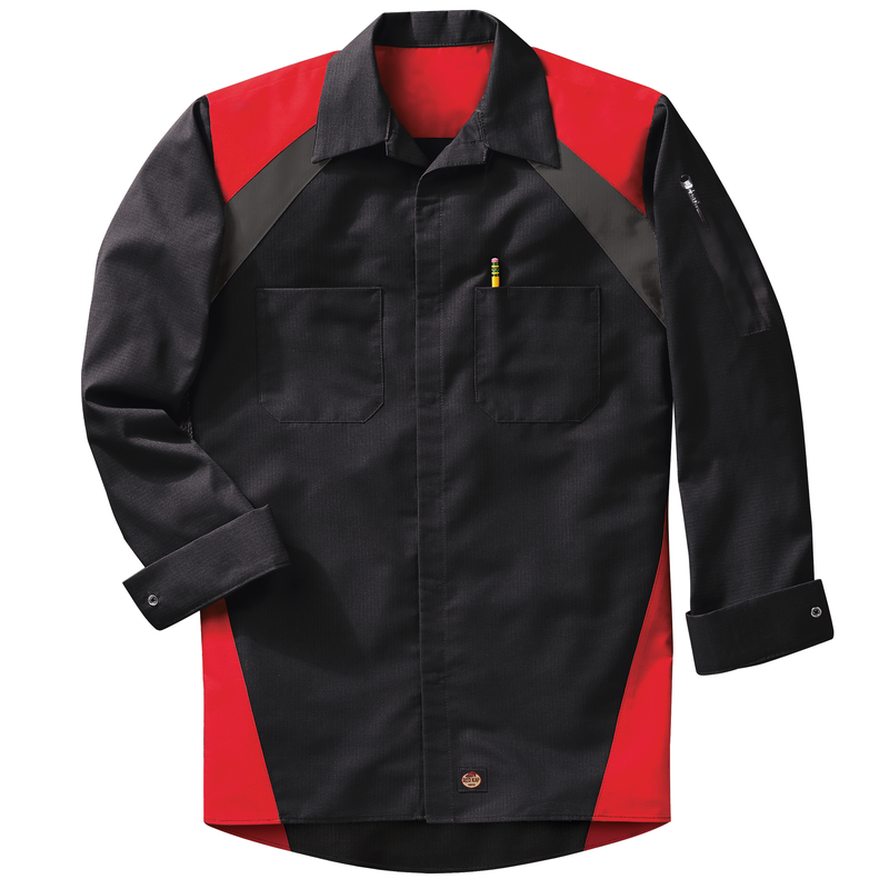 Men's Long Sleeve Tri-Color Shop Shirt image number 7