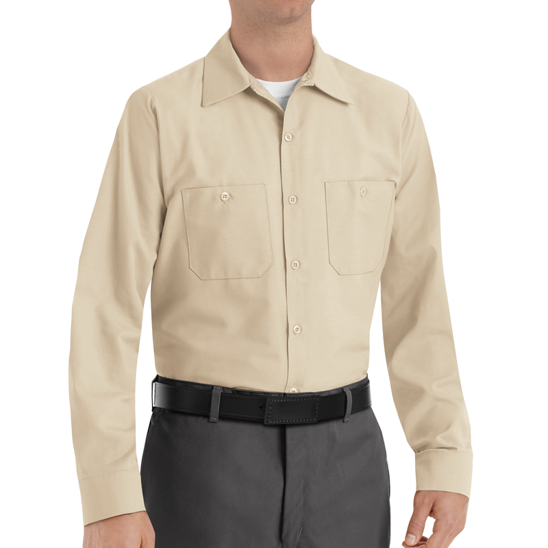 Men's Long Sleeve Industrial Work Shirt image number 3