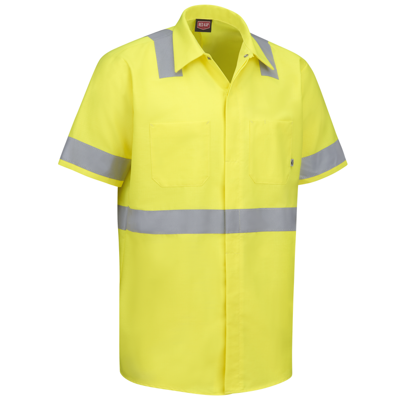 Short Sleeve Hi-Visibility Ripstop Work Shirt with MIMIX® + OilBlok, Type R Class 2 image number 2