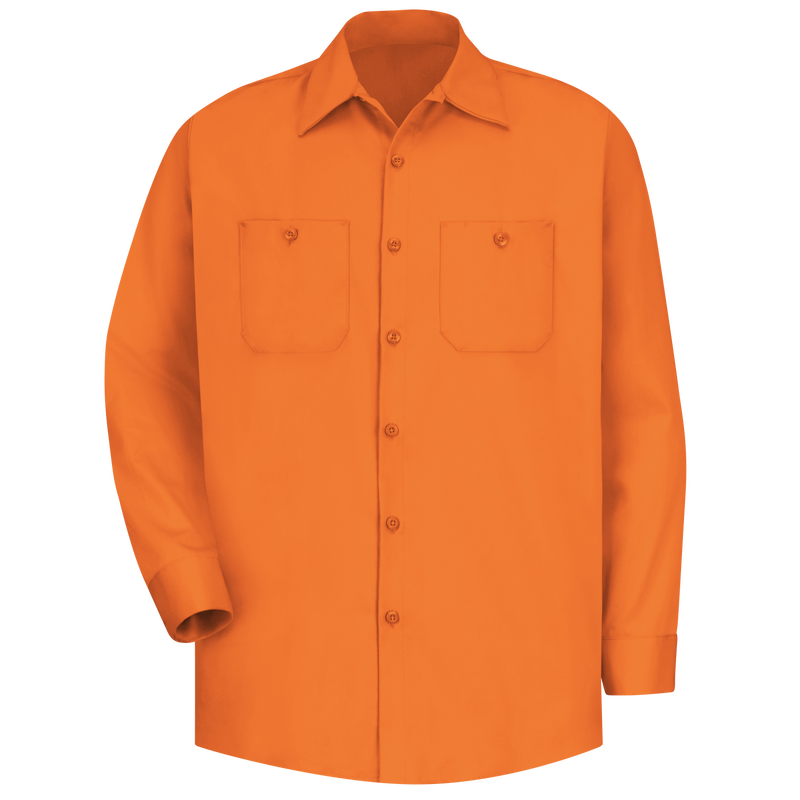 Men's Long Sleeve Wrinkle-Resistant Cotton Work Shirt image number 1