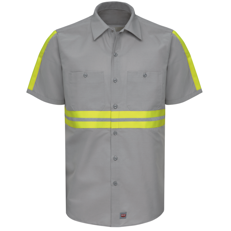 Short Sleeve Enhanced Visibility Industrial Work Shirt | Red Kap®