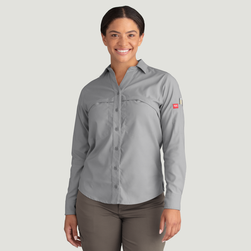 Women's Cooling Long Sleeve Work Shirt image number 5