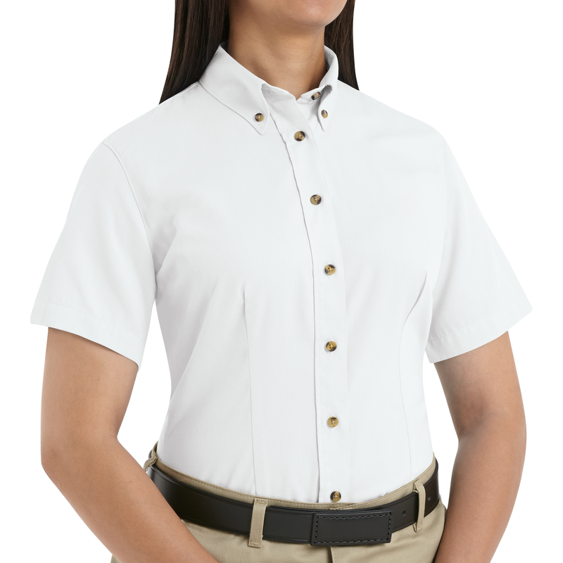 Women's Short Sleeve Meridian Performance Twill Shirt image number 3