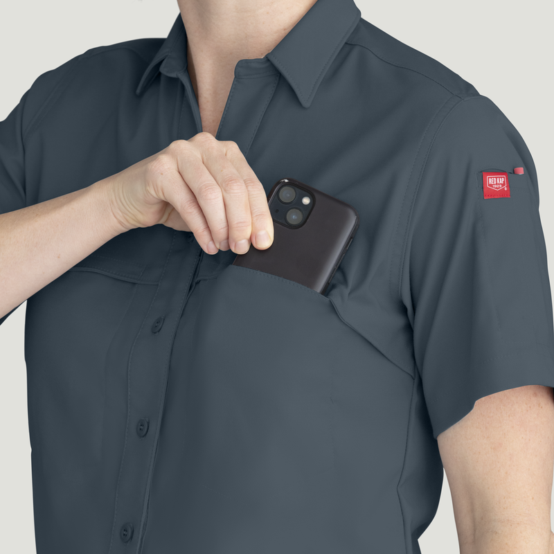 Women's Cooling Short Sleeve Work Shirt image number 15