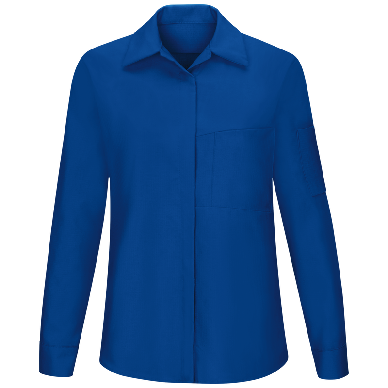 Women's Long Sleeve Performance Plus Shop Shirt with OilBlok Technology image number 1