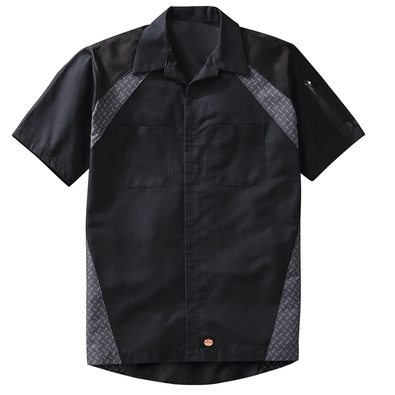 Men's Short Sleeve Diamond Plate Shop Shirt image number 7
