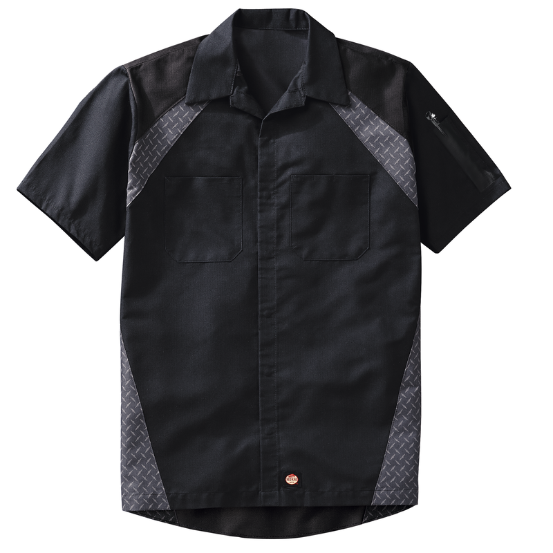 Men's Short Sleeve Diamond Plate Shop Shirt image number 5