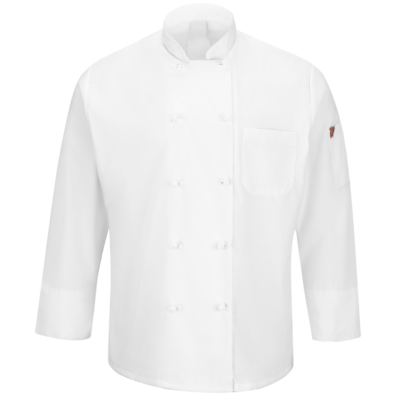 Men's Ten Knot Button Chef Coat with OilBlok + MIMIX&reg; image number 2