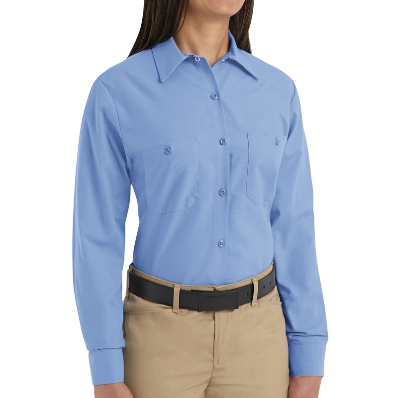 Women's Long Sleeve Industrial Work Shirt image number 2