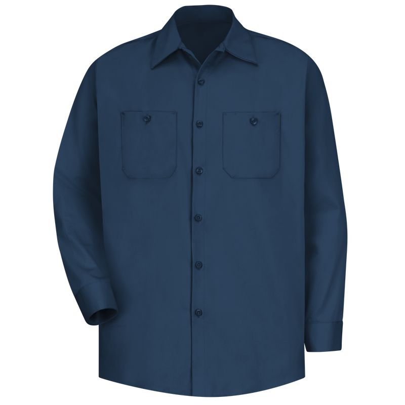 Men\'s Long Sleeve Cotton Work Shirt | Wrinkle-Resistant | Red Kap® | Red  Kap®