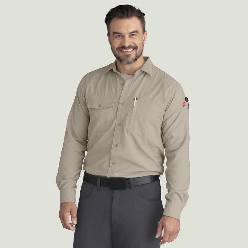 Men's Cooling Long Sleeve Work Shirt image number 5