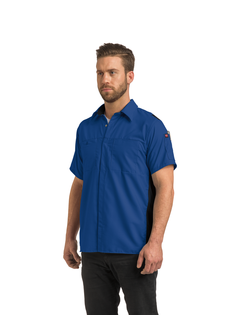 red kap men's performance plus shop shirt with oilblok technology