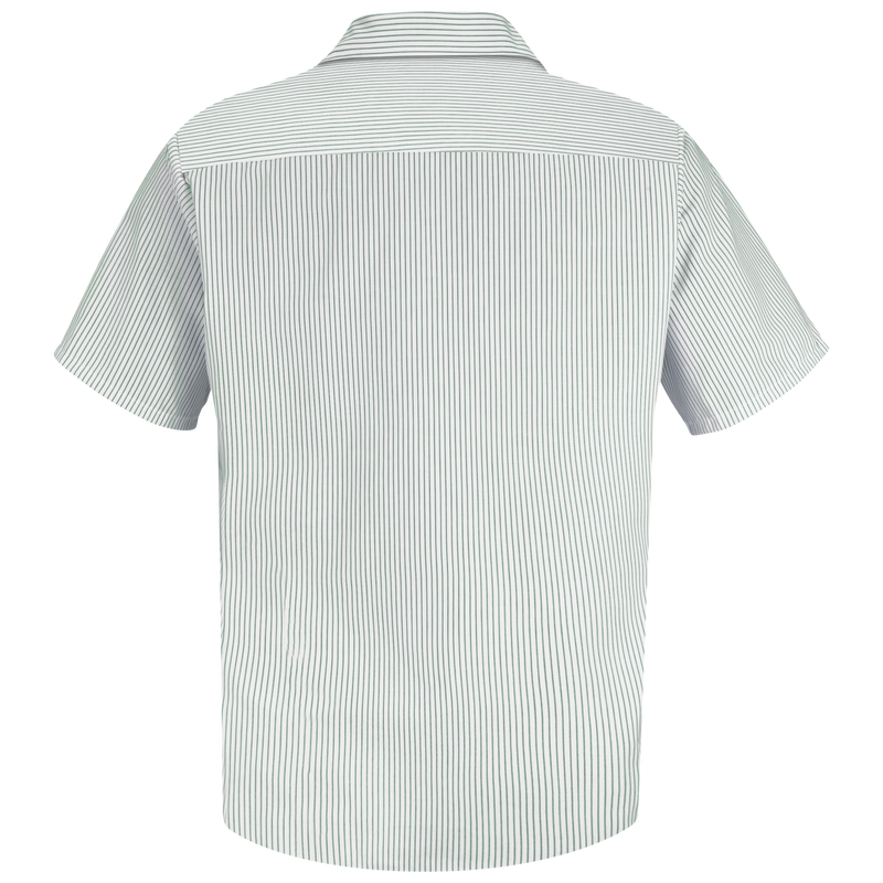 Men's Short Sleeve Striped Work Shirt image number 2