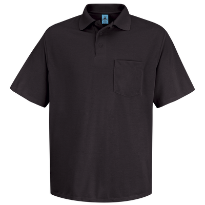 Men's Short Sleeve Spun Polyester Pocket Polo