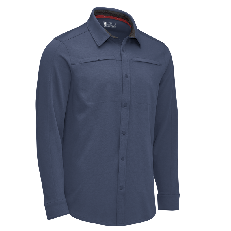 Men's Snap Front Jersey Long Sleeve Work Shirt image number 11