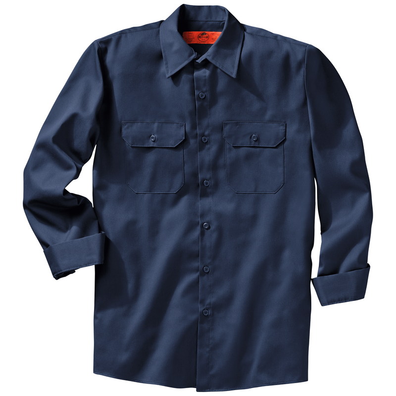 Men's Long Sleeve Utility Uniform Shirt image number 4