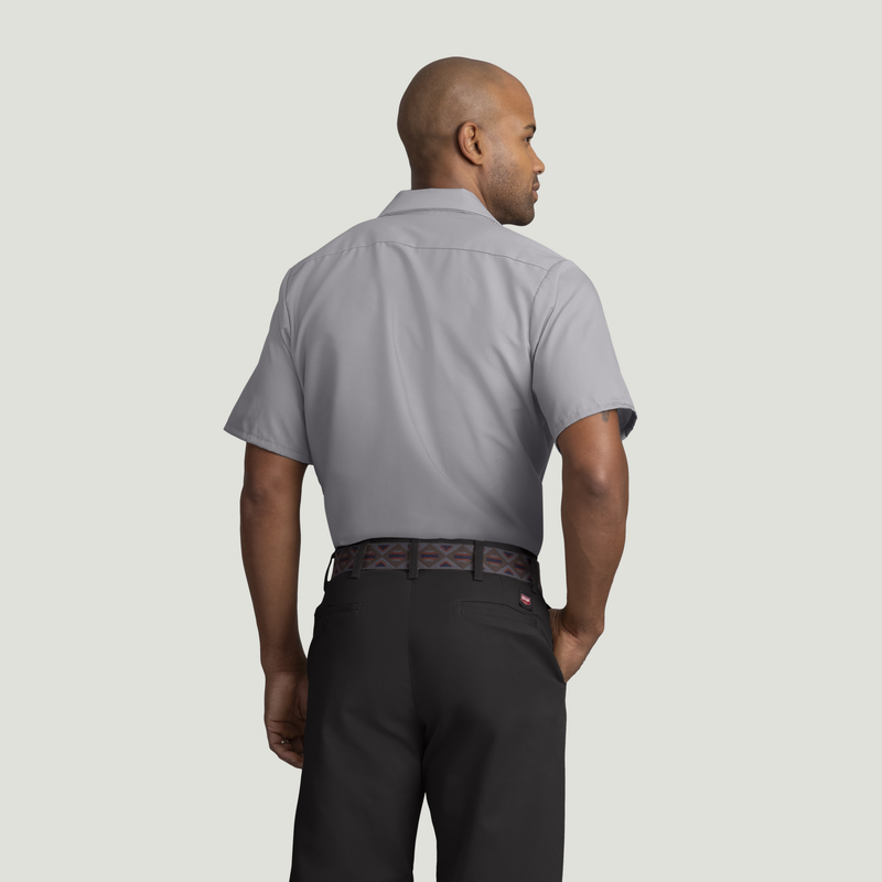Men's Short Sleeve Industrial Work Shirt image number 2