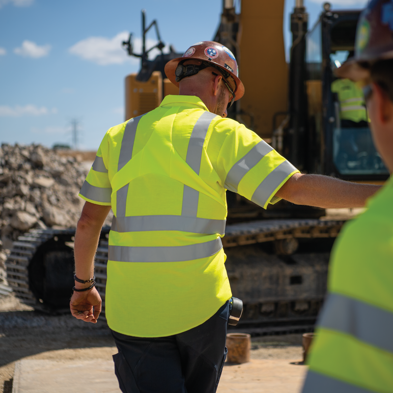 Short Sleeve Hi-Visibility Ripstop Work Shirt with MIMIX® + OilBlok, Type R Class 3 image number 4