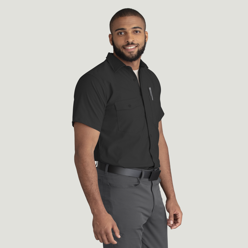 Men's Cooling Short Sleeve Work Shirt image number 4