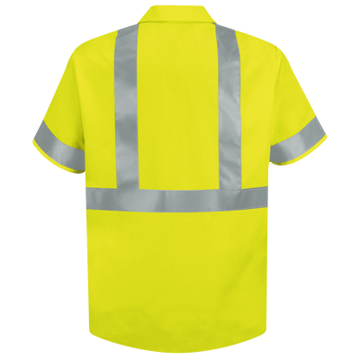 Men's Hi-Visibility Short Sleeve Work Shirt - Type R, Class 2