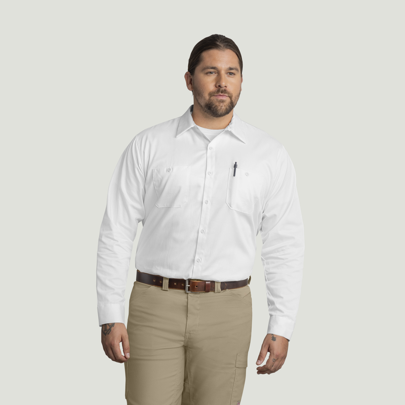 Men's Long Sleeve Wrinkle-Resistant Cotton Work&nbsp;Shirt image number 1