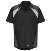 Men's Short Sleeve Tri-Color Shop Shirt