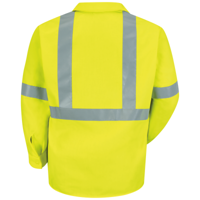 Men's Hi-Visibility Yellow Long Sleeve Work Shirt - Type R, Class 2