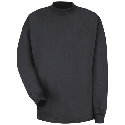 Men S Long Sleeve Mock Turtleneck Red Kap