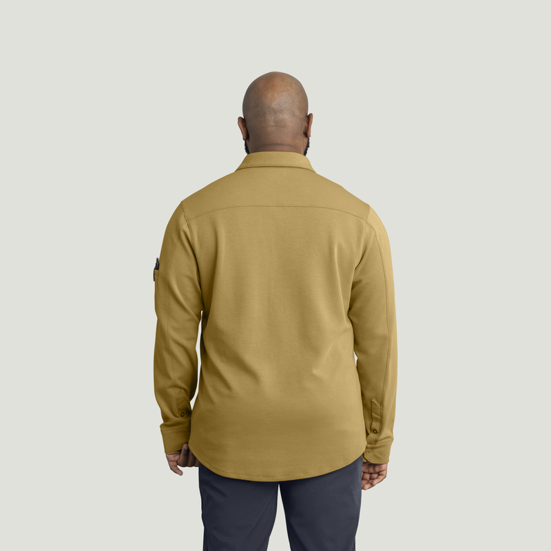 Men's Snap Front Jersey Long Sleeve Work Shirt image number 6