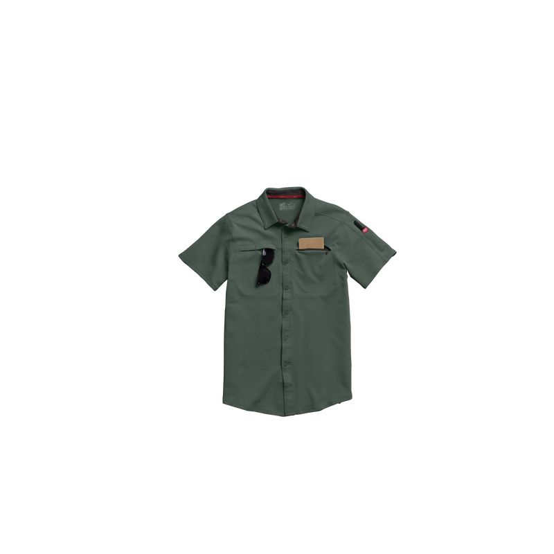 Men's Snap Front Jersey Short Sleeve Work Shirt image number 16