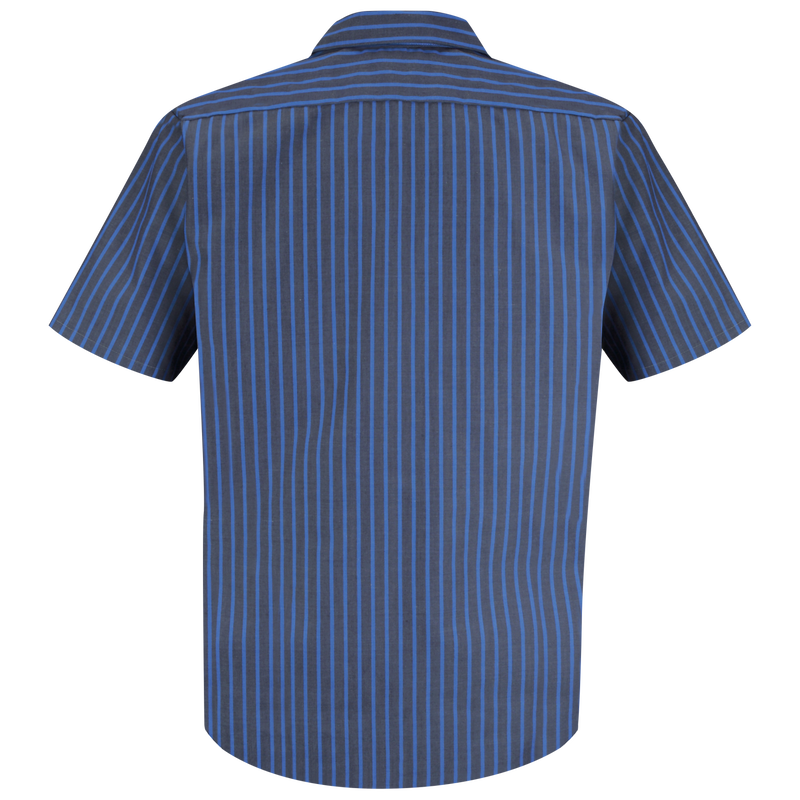 Men's Short Sleeve Industrial Stripe Work Shirt image number 2
