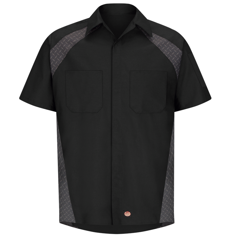 Men's Short Sleeve Diamond Plate Shop Shirt image number 1