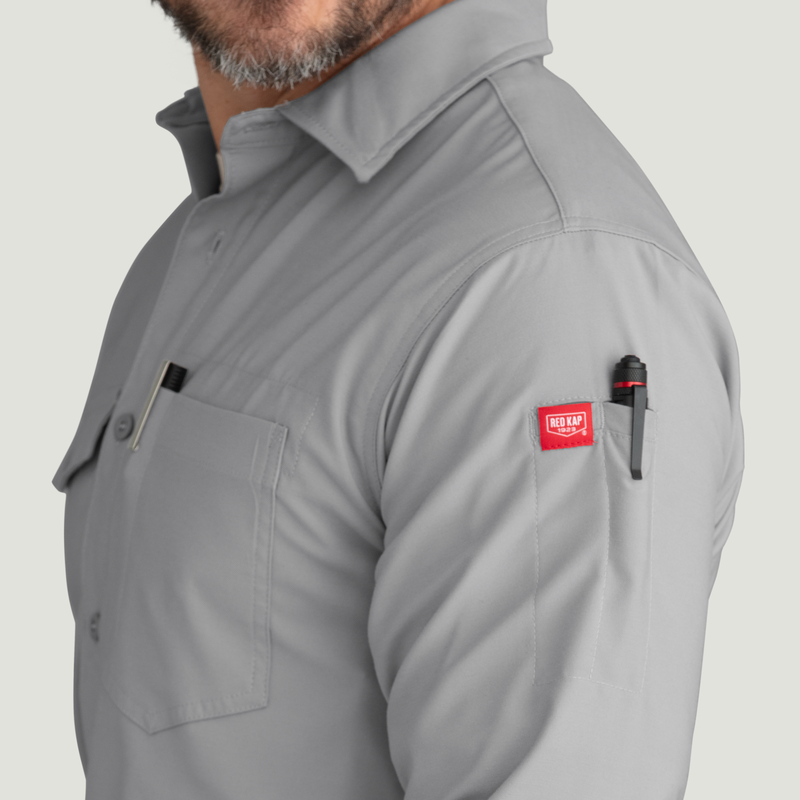 Men's Cooling Long Sleeve Work Shirt image number 15