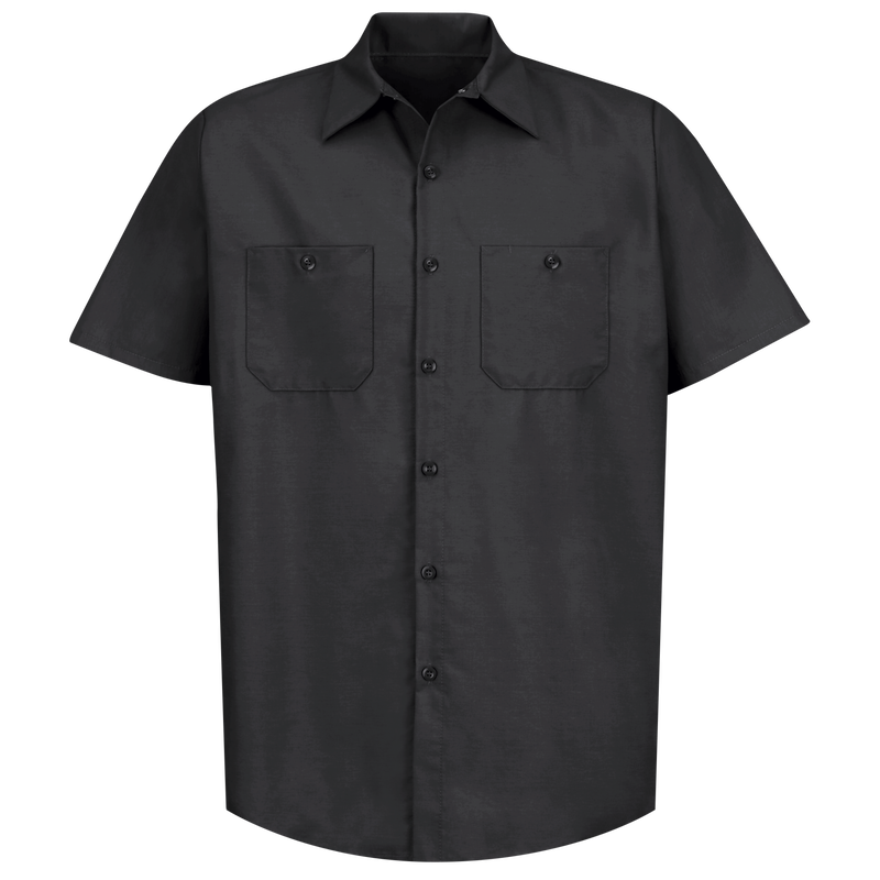 Men's Short Sleeve Industrial Work Shirt image number 1
