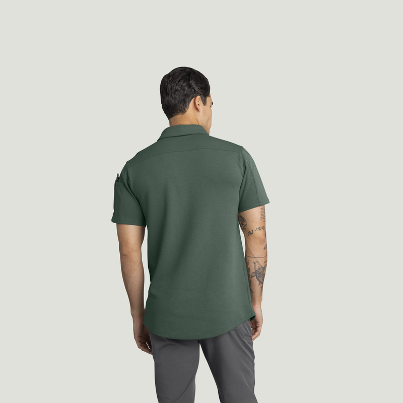 Men's Snap Front Jersey Short Sleeve Work Shirt image number 6