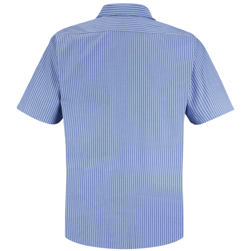 Men's Short Sleeve Striped Work Shirt image number 1