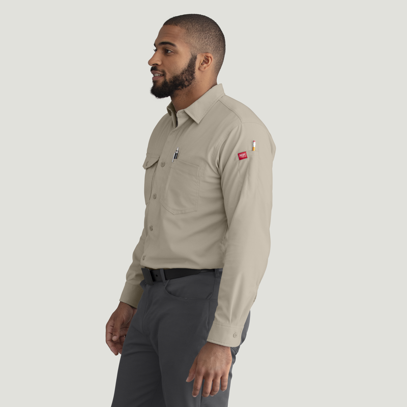 Men's Cooling Long Sleeve Work Shirt image number 3