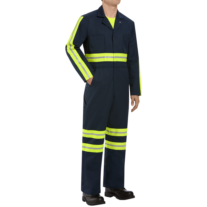 Enhanced Visibility Twill Action Back Coverall image number 2