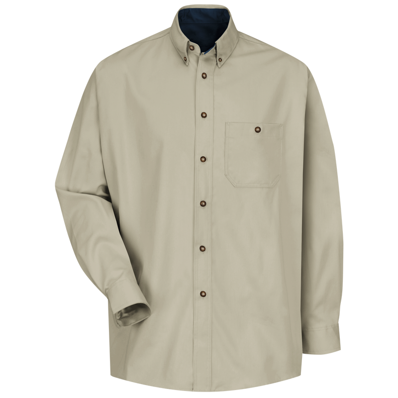 Men's Long Sleeve Cotton Contrast Dress Shirt image number 0