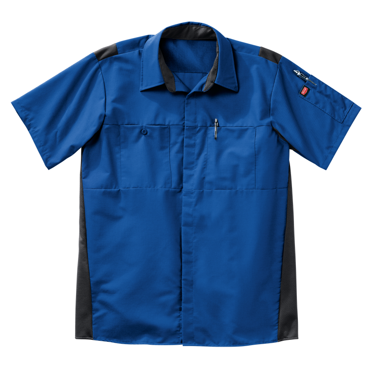 Men's Short Sleeve Performance Plus Shop Shirt With Oilblok Technology image number 6