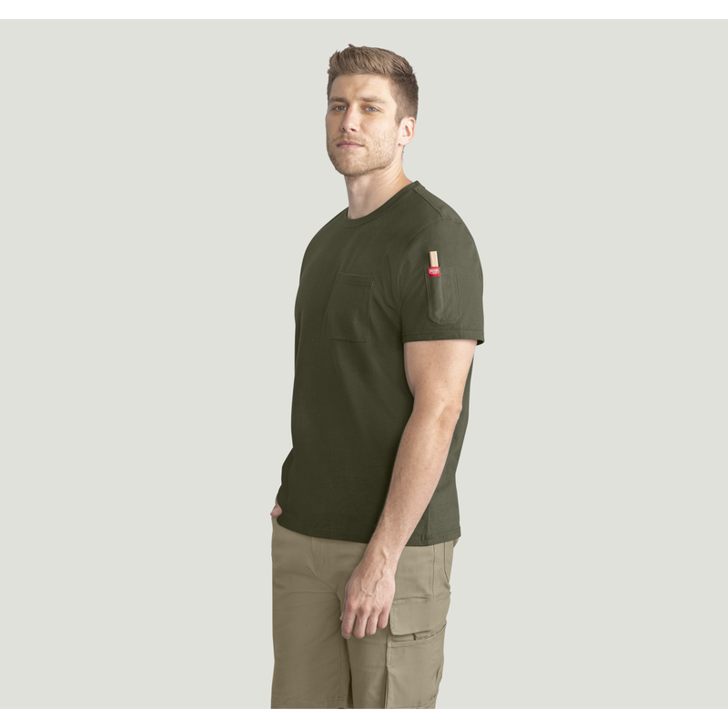 Men's Slim Fit Cotton Pocket T-Shirt image number 7