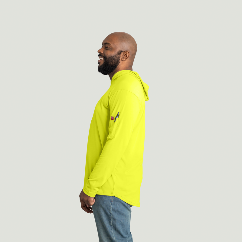 Men's Enhanced Visibility Sun Protection Pullover Hoodie image number 6
