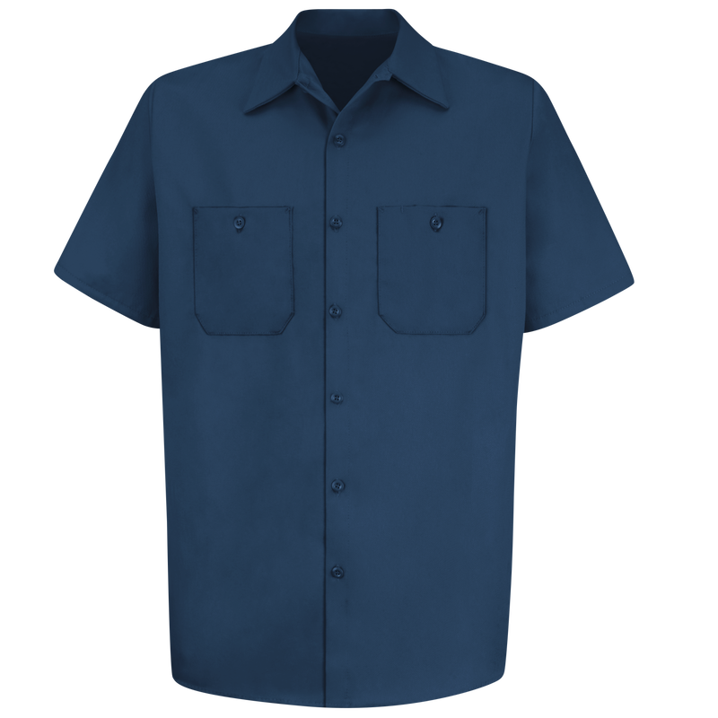 Men's Short Sleeve Wrinkle-Resistant Cotton Work Shirt image number 0
