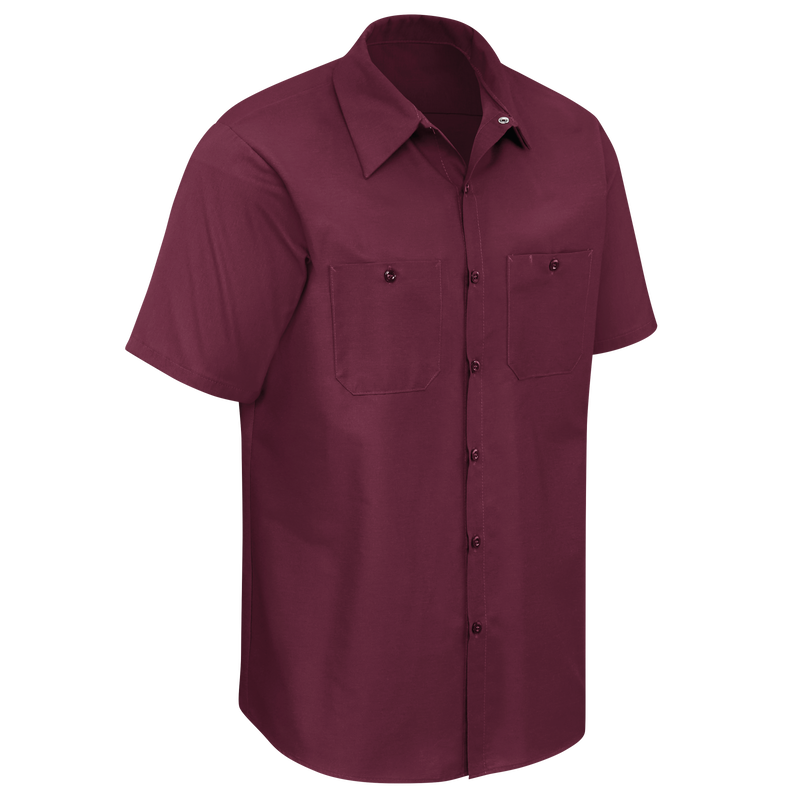 Men's Short Sleeve Industrial Work Shirt image number 3