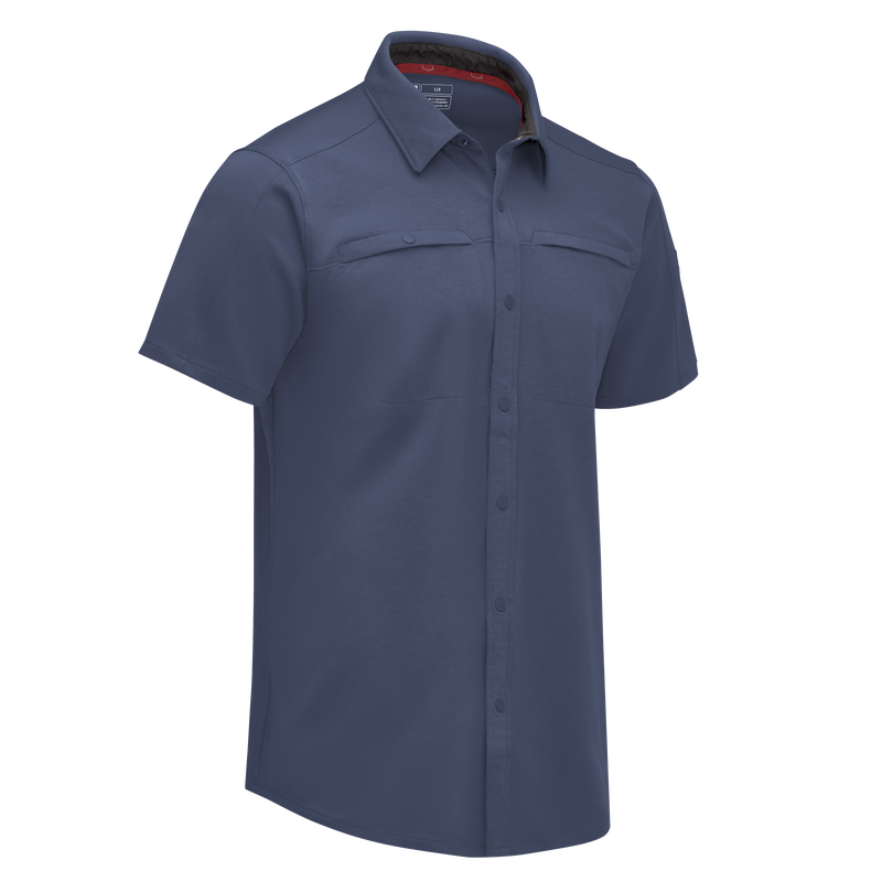 Men's Snap Front Jersey Short Sleeve Work Shirt image number 11
